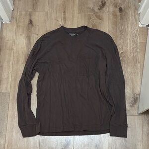 Men's Brown Long Sleeve Shirt